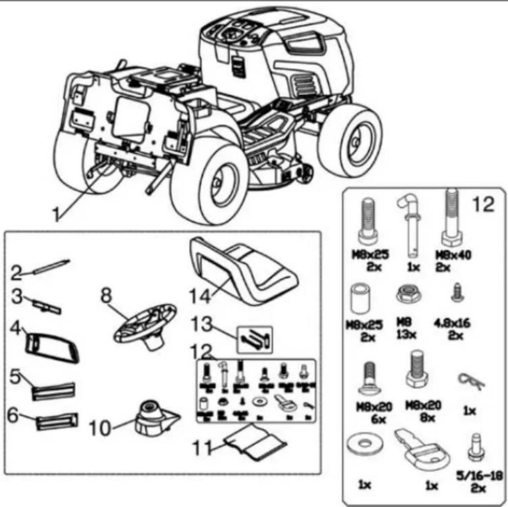 Lider TT86M - Komplet powinien zawierać (patrz Rys. 1) - 1