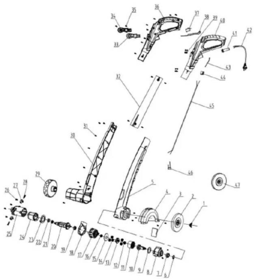 Handy DS150 - Rysunek złożeniowy nr 1 - 1