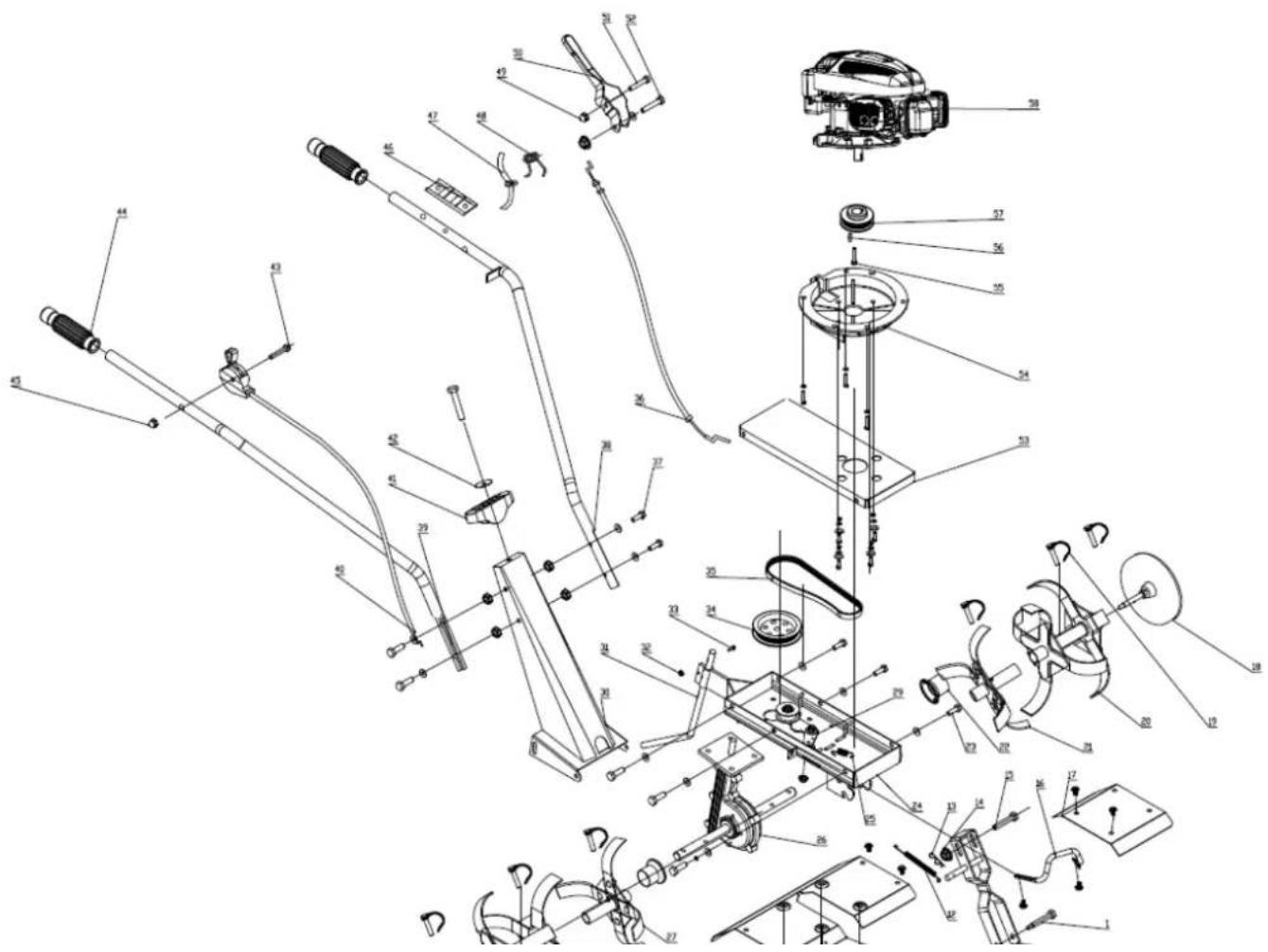 Handy SG60-140L - Rysunek złożeniowy - 1