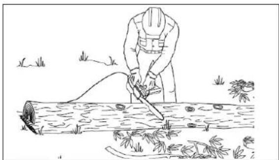 4Garden AP4035 - Przecinanie drewna (cięcie pnia na podłożu) - 2