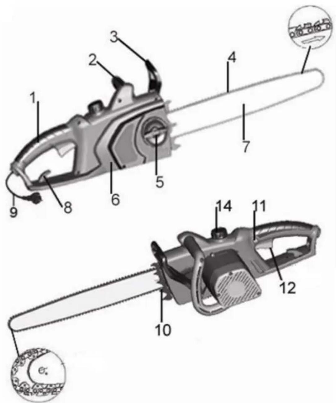 Handy GTP2040QT - Elementy pilarki - 1