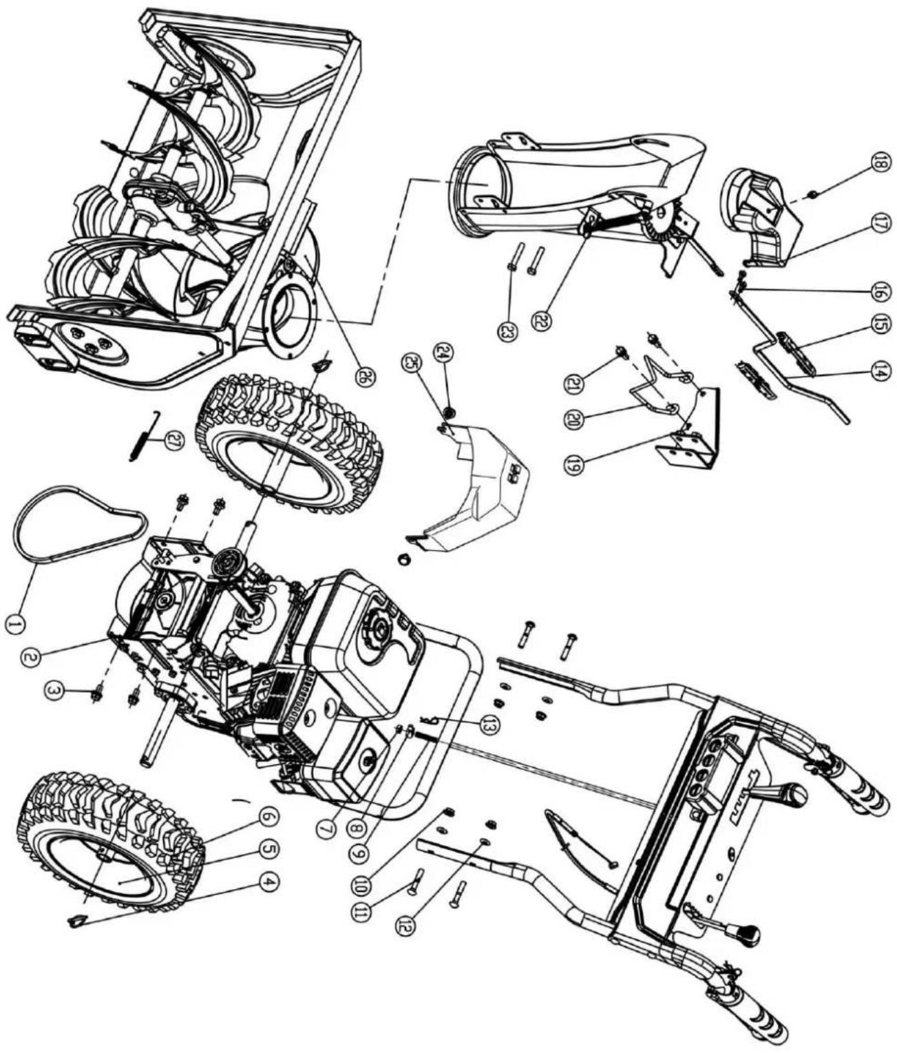 Handy KZO61HLE - RYSUNEK ZŁOŻENIOWY NR 1 - 1