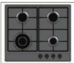 ARC GFC60 - Built-in Stainless Steel Gas Cooktop - 1