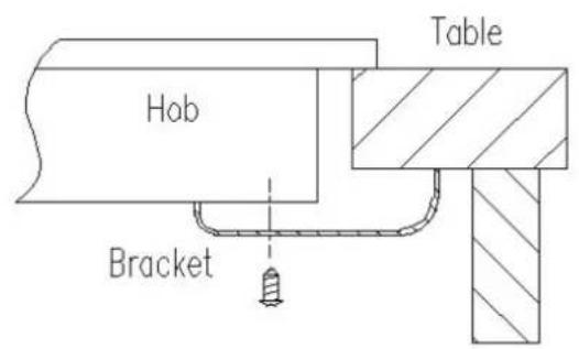 Esatto ECC704TB - LOCATING THE FIXING BRACKETS - 2