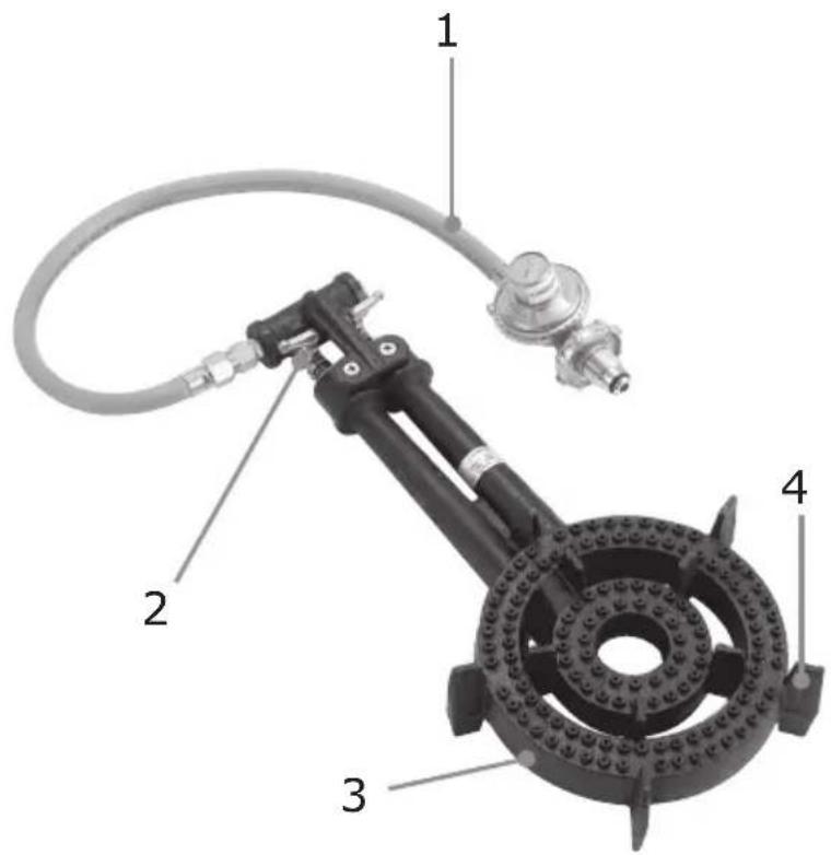 Gasmate RB3 - RING BURNER COMPONENTS (Image as guide only) - 1