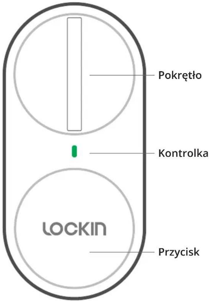 Pokrętło Kontrolka LOCKIN Przycisk