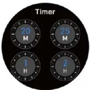 Timer 20 M 25 M 1 H 2 H