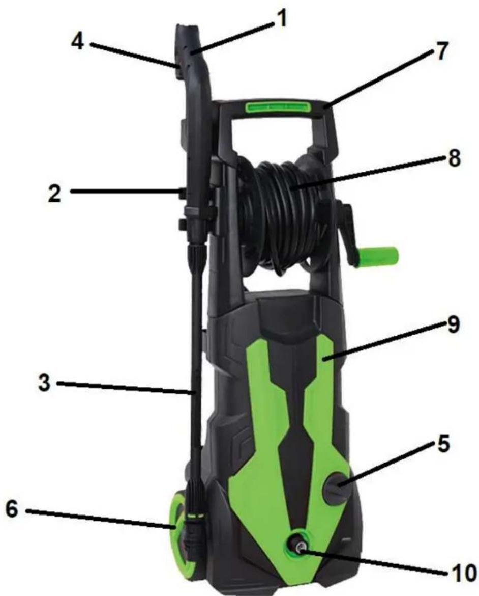 Faworyt KRM2800 - Elementy myjki (budowa urządzenia) - 1