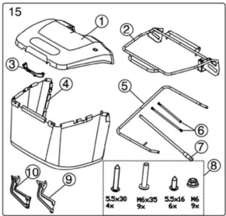 15 ① ② ③ ④ ⑤ ⑥ ⑦ ⑧ ⑨ ⑩ 5.5x30 4x M6x35 9x 5.5x16 6x M6 9x