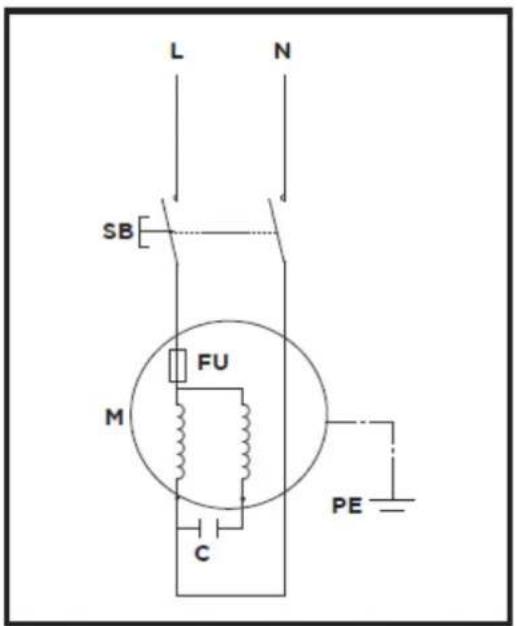 Faworyt TRH5T-O - Schemat obwodu elektrycznego i hydrauliki - 1