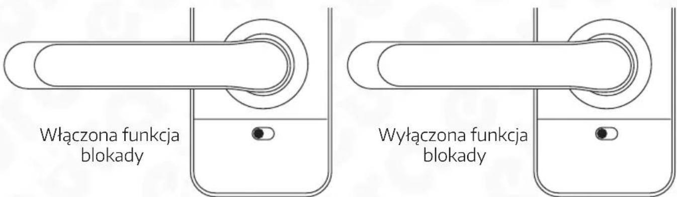 Włączona funkcja blokady Wyłączona funkcja blokady