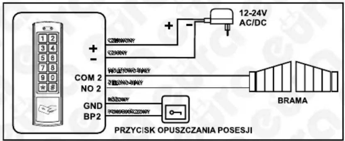 Eura AC-30C7 - INSTALACJA ZAMKA I SCHEMAT POŁĄCZEŃ - 11