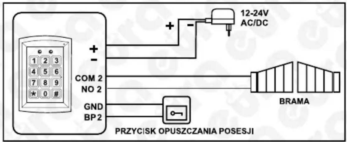 Eura AC-30C7 - INSTALACJA ZAMKA I SCHEMAT POŁĄCZEŃ - 8