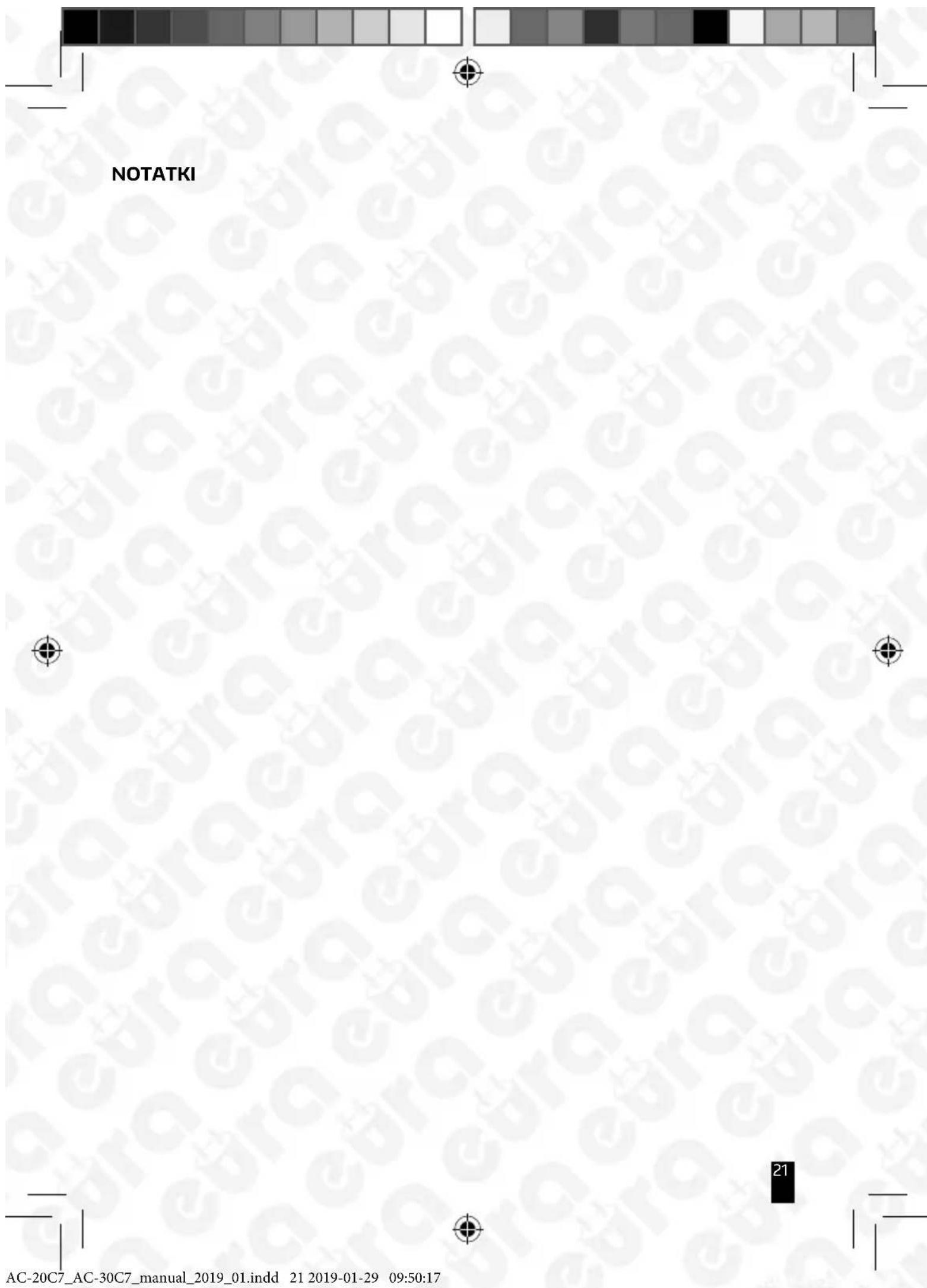NOTATKI AC-20C7_AC-30C7_manual_2019_01.indd 21 2019-01-29 09:50:17