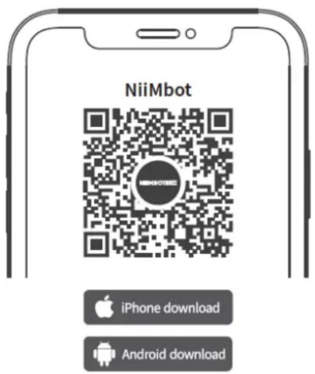 NIIMBOT B21 - Pobieranie oprogramowania przez zeskanowanie kodu QR - 1