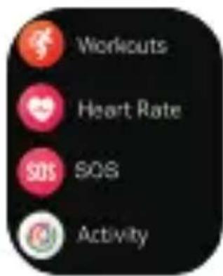 Workouts Heart Rate SOS 908 Activity