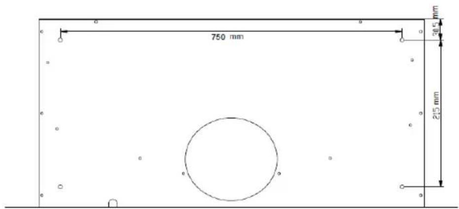 750 mm 30.5 mm 215 mm
