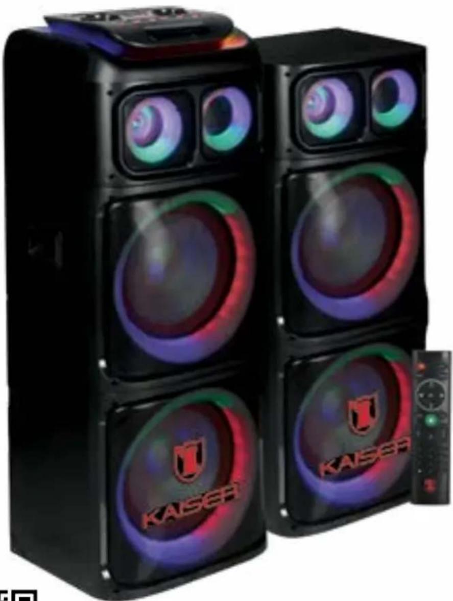 Kaiser KDS-1202 - Altavoces acústicos montados en caja acústica (bafle) boombox 2 x 12" (2 x 30,48 cm) - 1