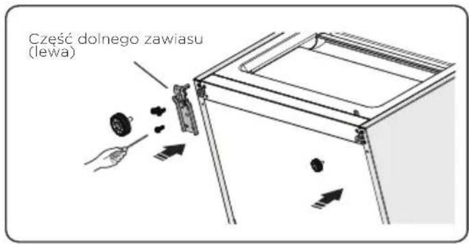 Część dolnego zawiasu (lewa)