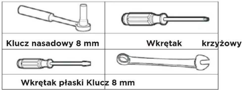 Klucz nasadowy 8 mm Wkrętak krzyżowy Wkrętak płaski Klucz 8 mm