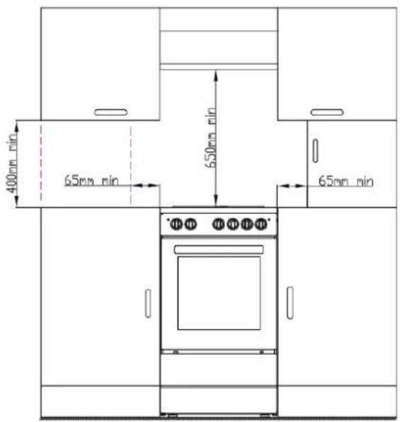 Cookology CFSPSC501WH - Positioning - 1