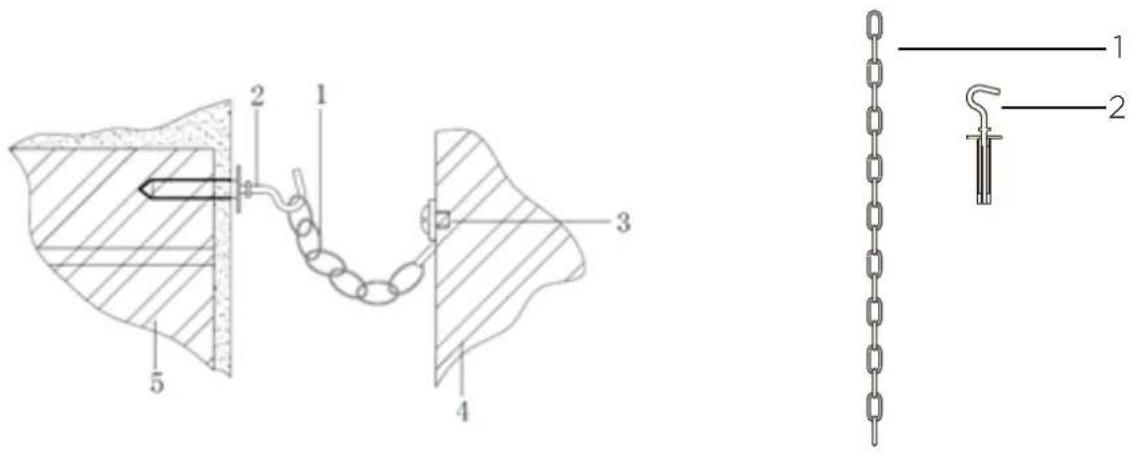 Cookology CFSPSC501WH - Safety chain - 1