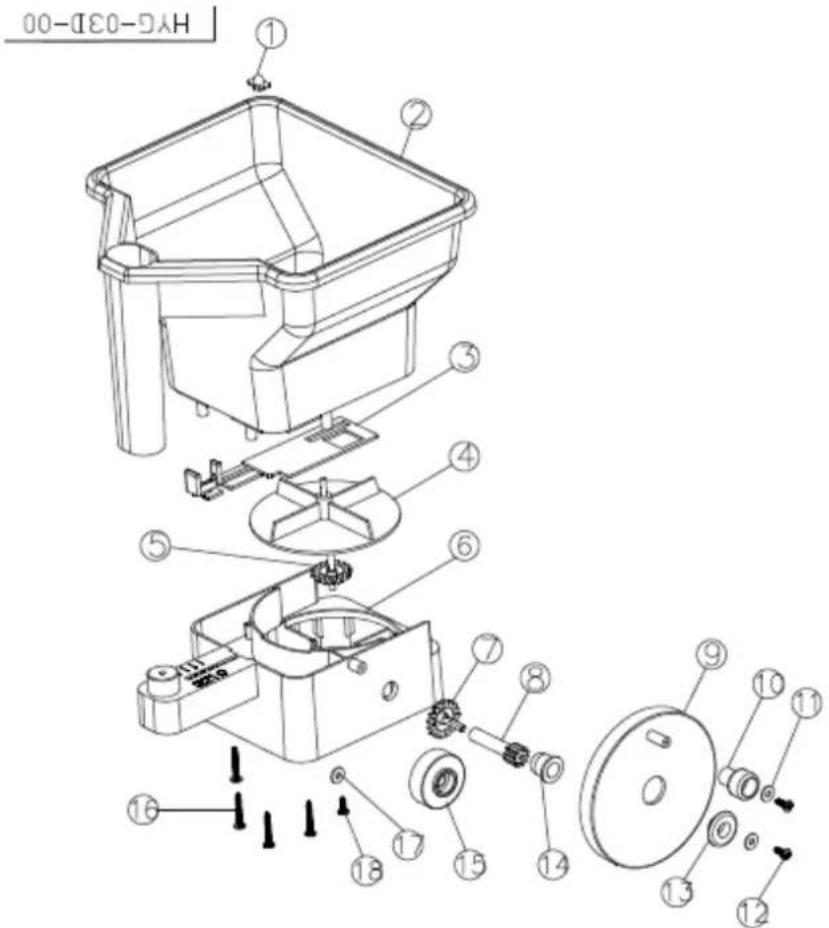 Gardyer XS6001 - Rysunek złożeniowy - 1