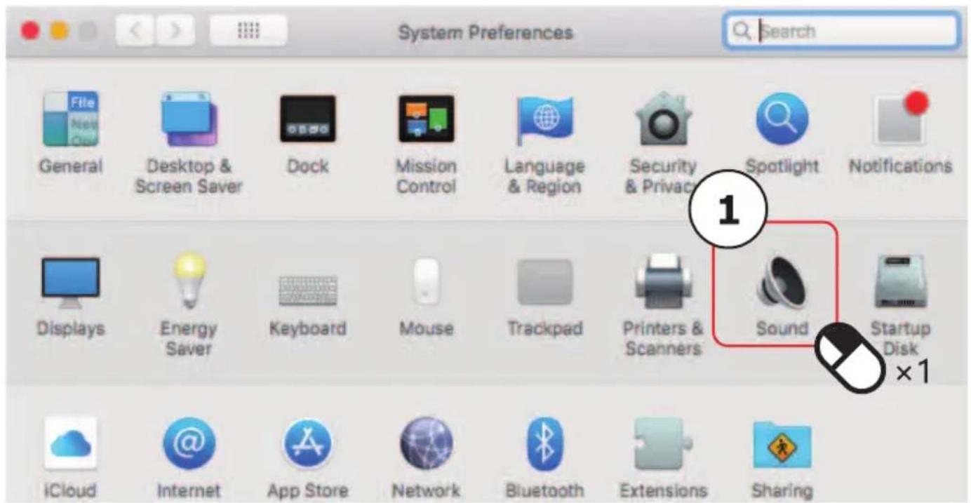 System Preferences Search General Desktop & Screen Saver Dock Mission Control Language & Region Security & Privacy Spotlight Notifications Displays Energy Saver Keyboard Mouse Trackpad Printers & Scanners Sound Startup Disk iCloud Internet App Store Network Bluetooth Extensions Sharing