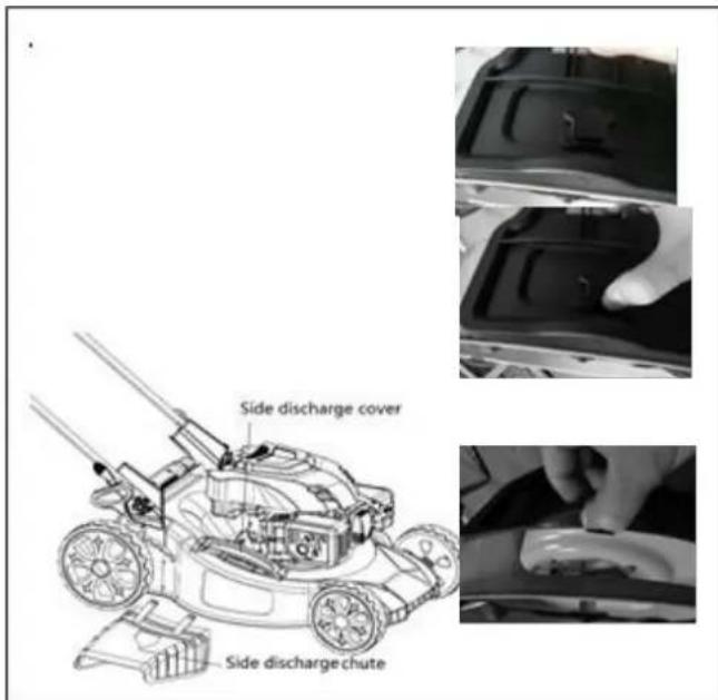 Side discharge cover Side discharge chute