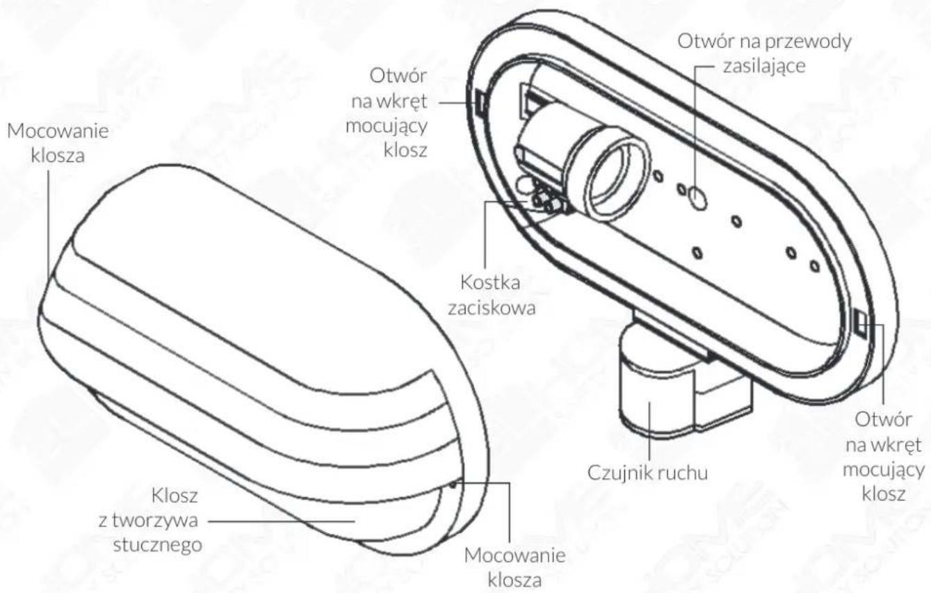 Eura ML-10B7W - BUDOWA LAMPY ELEWACYJNEJ - 1
