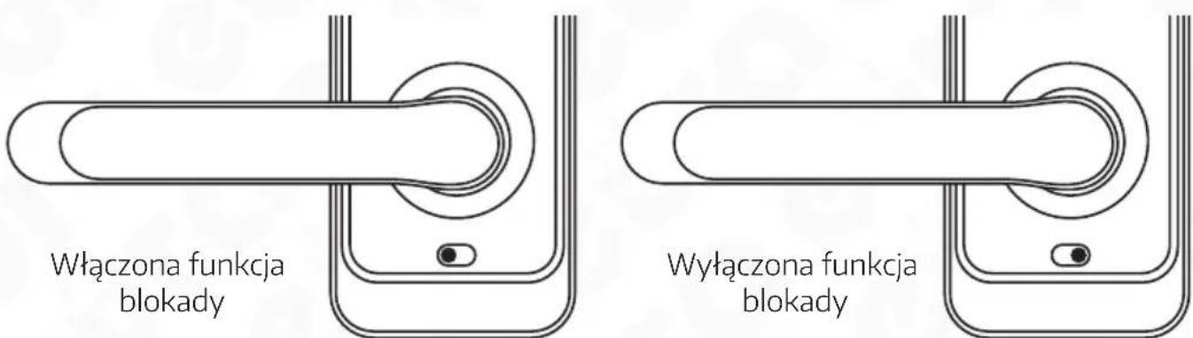 Włączona funkcja blokady Wyłączona funkcja blokady