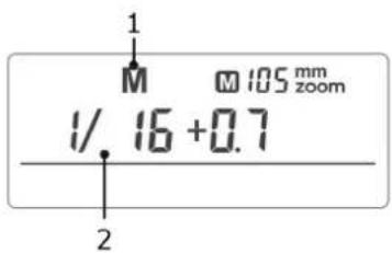1 M 105 mm zoom 1/ 16 +0.7 2