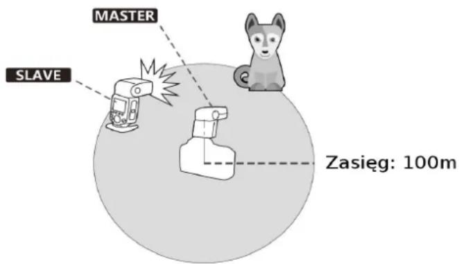MASTER SLAVE Zasięg: 100m