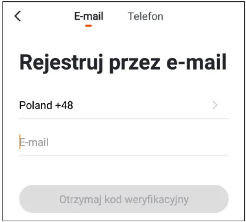 E-mail Telefon Rejestruj przez e-mail Poland +48 E-mail Otrzymaj kod weryfikacyjny