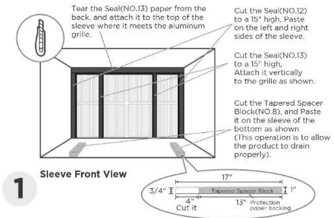 Element ETTW12D - Guide to installing before embedding the product into the wall - 1