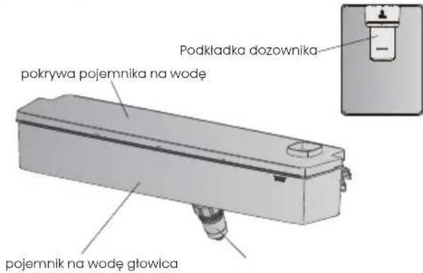 podkładka dozownika pokrywa pojemnika na wodę pojemnik na wodę głowlica