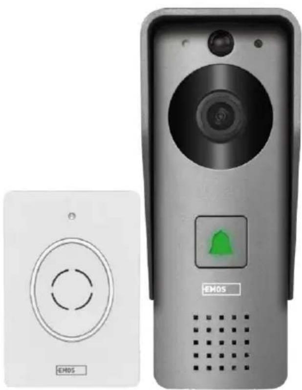 Emos IP-09C - Bezprzewodowy, zasilany bateryjnie wideodomofon GoSmart Home IP-09C z Wi-Fi - 1