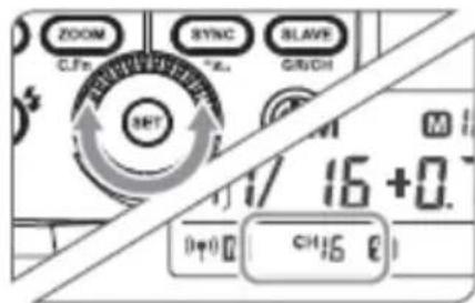 ZOOM SYNC SLAVE CL/Fn F/Ls GRVCH 1/16+0. (0:0) CH16 8
