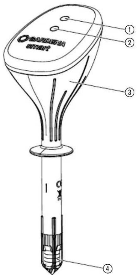 GARDENA Smart Sensor 19030 - Wskazania/czujniki: - 1