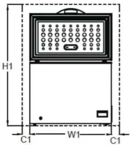 Smith&Brown SZCF-150-BE3 - Przestrzeń wokół urządzenia - 1