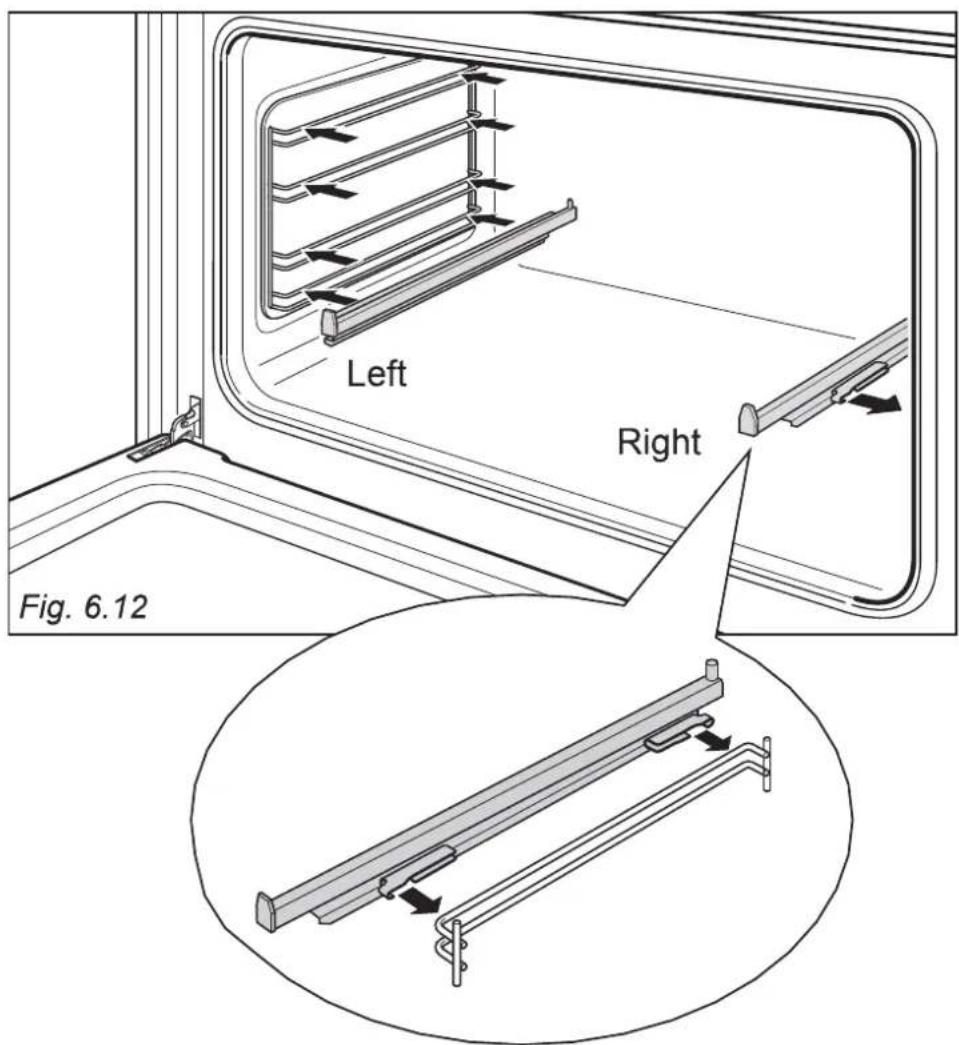 Elba Vintage VW 965 FG - Important! When installing the sliding shelf support, make sure that you fit: - 1