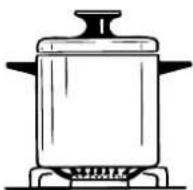 Elba Vintage VR 965 FG - do not use pans with concave or convex bases - 1