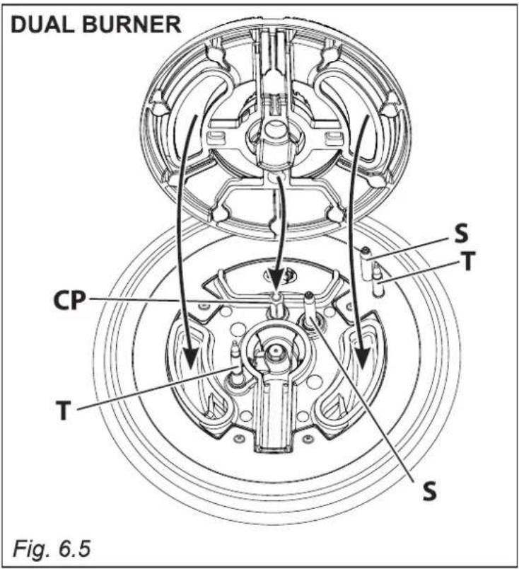 Elba Vintage VR 965 FG - CORRECT REPLACEMENT OF THE DOUBLE-RING COMPACT AND DUAL BURNERS - 4