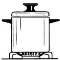 Elba Vintage VC 965 FG - do not use pans with concave or convex bases - 1