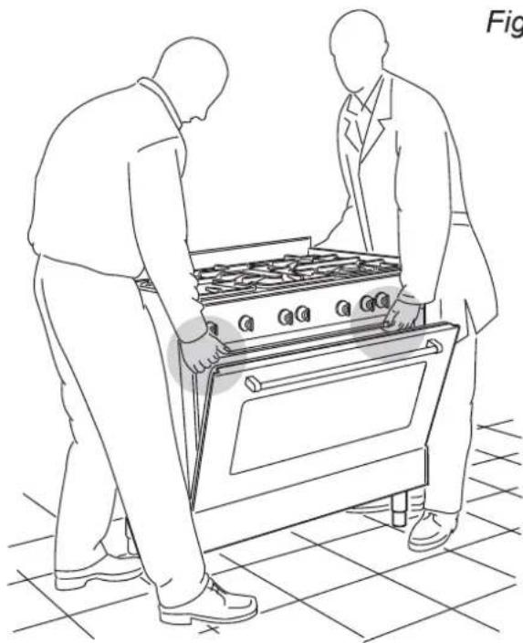 Elba Vintage VC 965 FG - MOVING THE COOKER - 1
