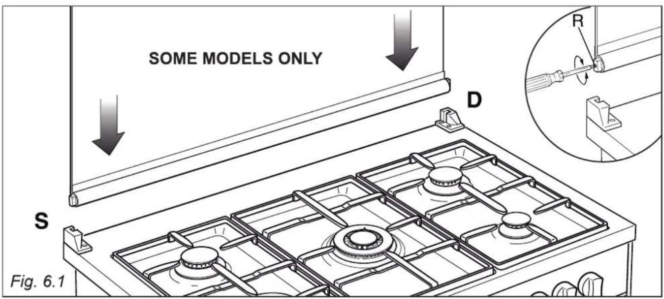 Elba Vintage VG 965 FG - Do not shut lid when burner alight. ATTENTION - 1