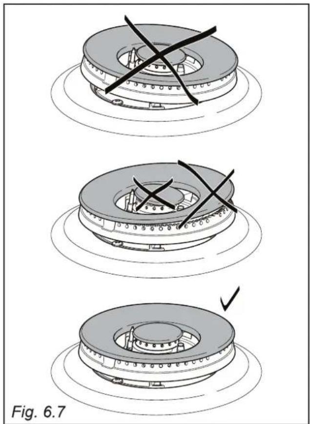 Elba Vintage VX 965 FG - CORRECT REPLACEMENT OF THE DOUBLE-RING COMPACT AND DUAL BURNERS - 6