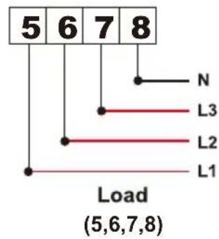 5 6 7 8 N L3 L2 L1 Load (5,6,7,8)
