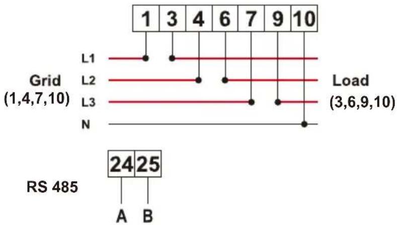 Deye SUN-7K-G03-P - Zero-export function via energy meter - 12