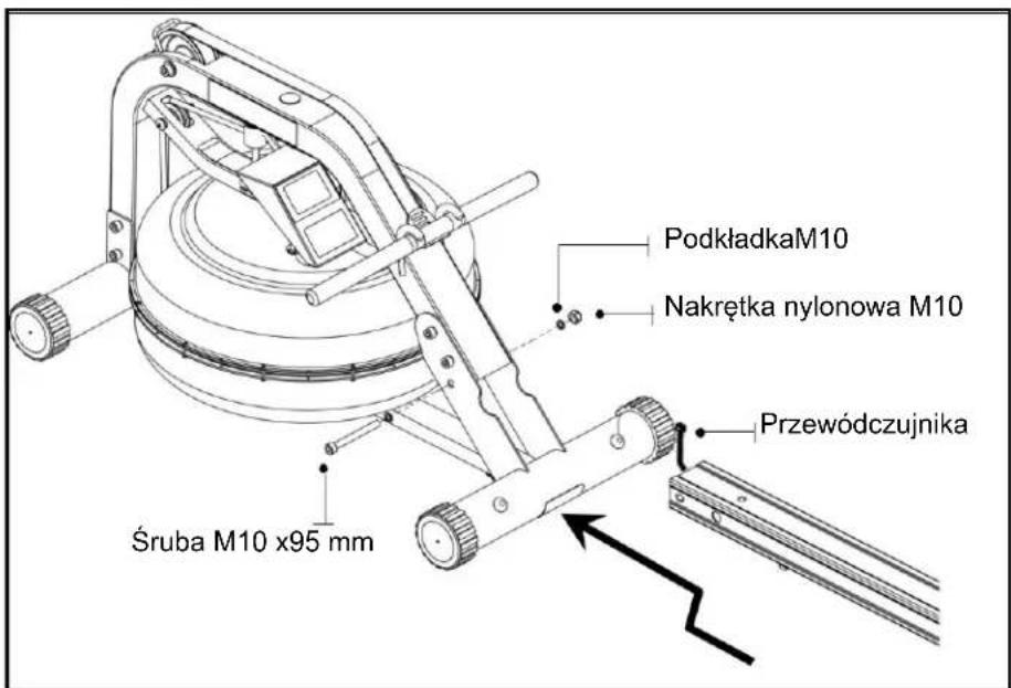 PodkładkaM10 Nakrętka nylonowa M10 Śruba M10 x95 mm Przewódczujnika